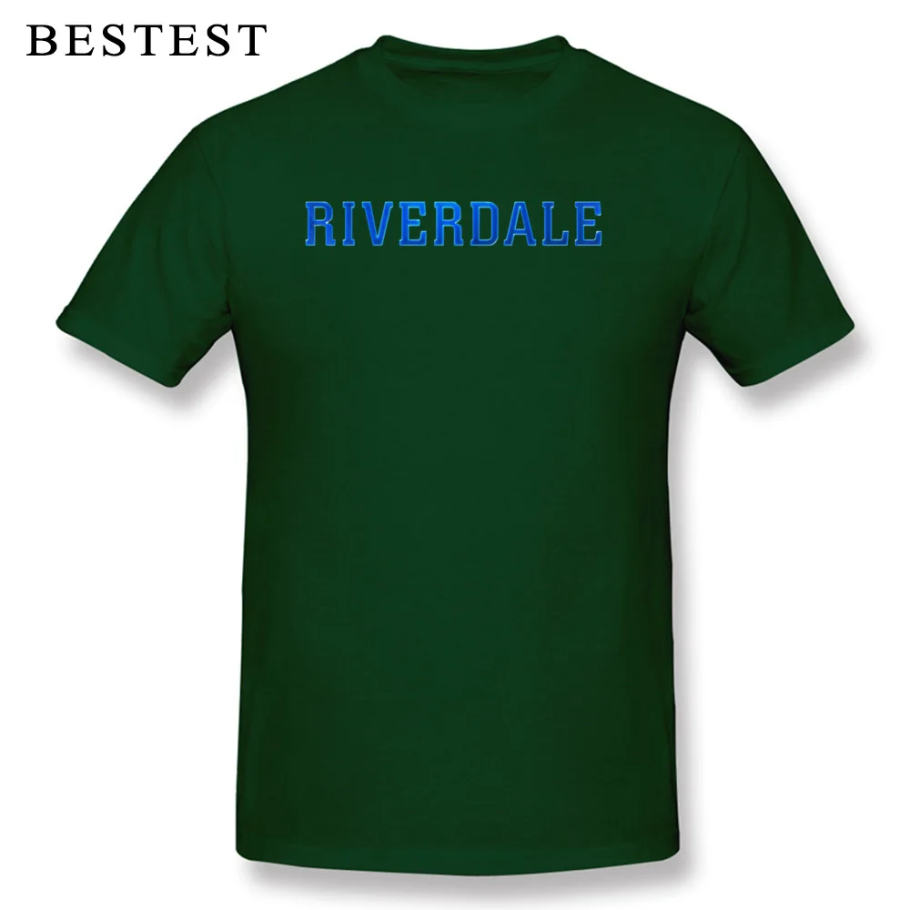 Casual CW Riverdale Logo 4627 Customized Short Sleeve Autumn Tees Dominant O-Neck 100% Cotton Tshirts Man T Shirts CW Riverdale Logo 4627 dark