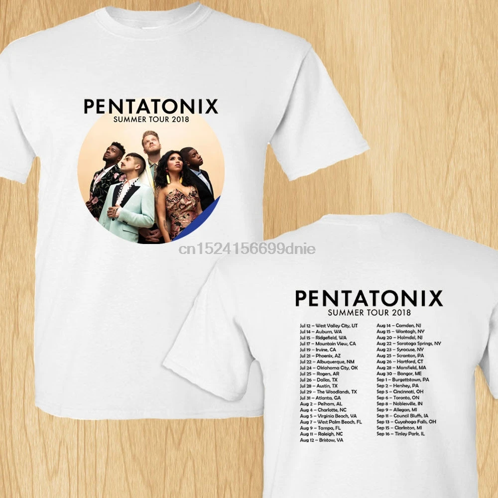 

Pentatonix summer tour dates jul-sep 2018 white t-shirt