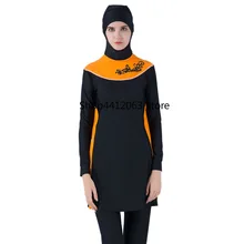 Плюс размер купальник для мусульман купальники для женщин скромная Обложка Арабская пляжная одежда для женщин купальник бикини для мусульманских женщин