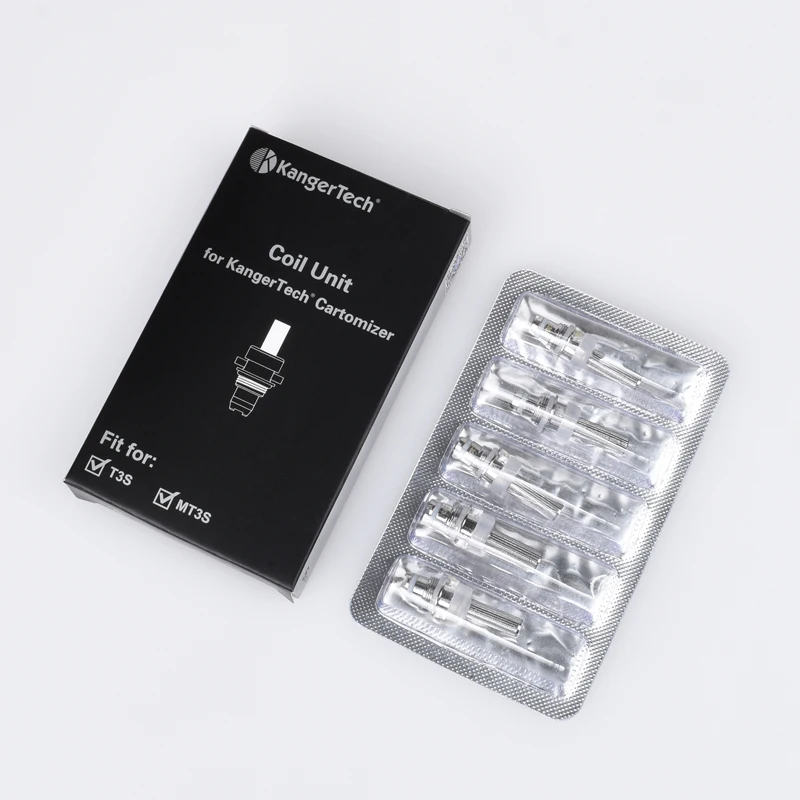 10 шт. катушка kangertech сменные катушки 1.8ohm 2.2ohm подходит для электронных сигарет T3/