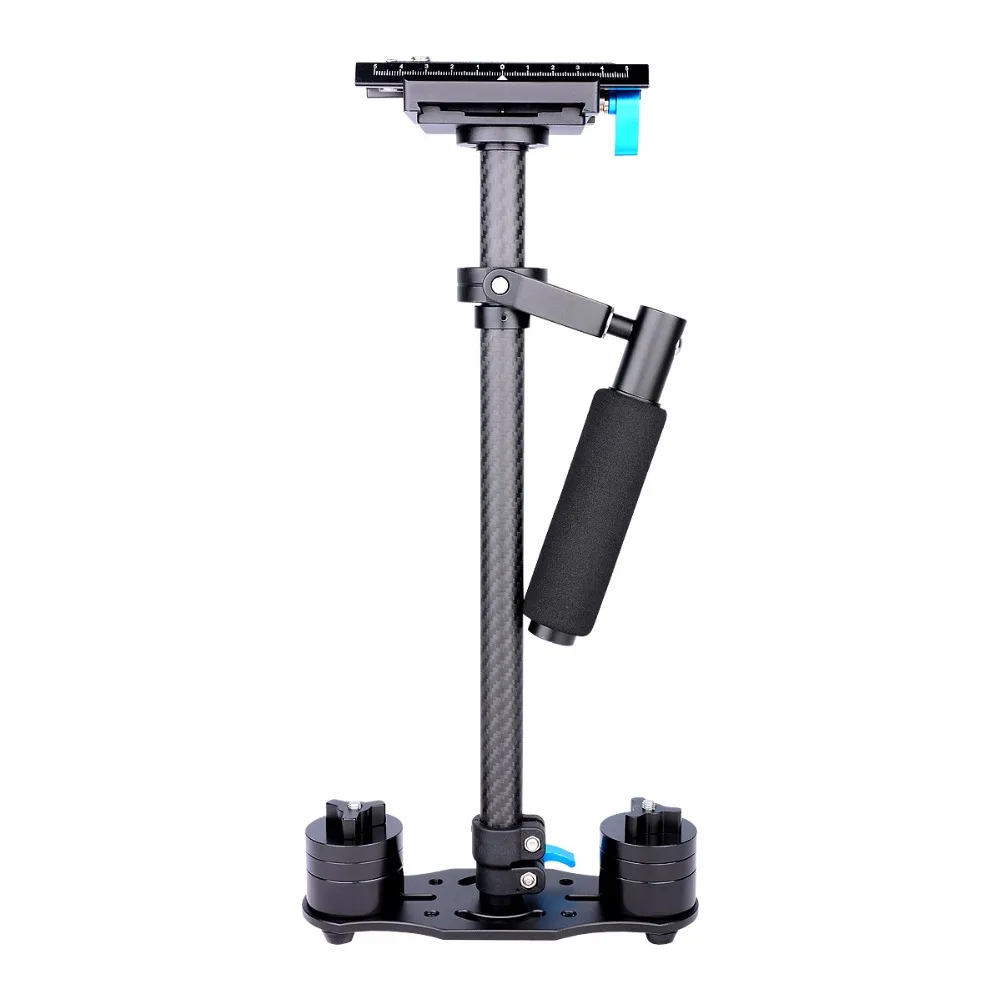 Professional Carbon Fiber DSLR Video Camera Handheld Stabilizer-Black Color |