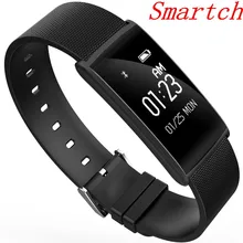 Smartch Новый N108 смарт-браслет 0.96 дюймов сердечного ритма monito BT 4.0 IP67 Водонепроницаемый сообщение push умный Браслет PK Xiaomi miband