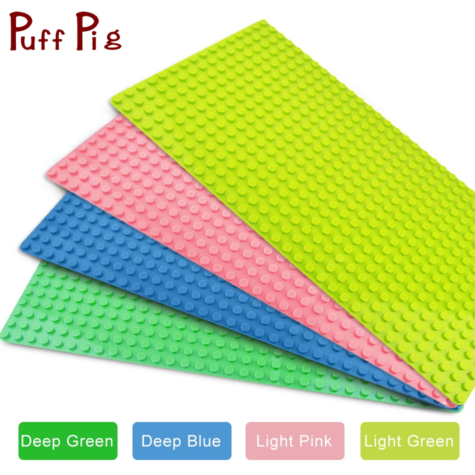 

2Pcs/set 32*16 dots Big Blocks Base Plate 51*25.5 cm DIY Baseplate Building Blocks Compatible Jouet Duploe Toys For Children