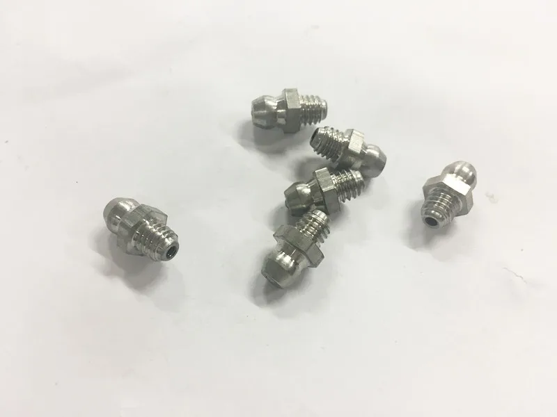 Autohaux M6 Male Thread Stainless steel Zerk Grease Nipple Fittings M6