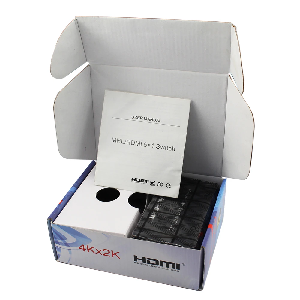 HDMI Switcher Audio Five In One Out 5 1 Splitter hdmi 5X1 TV Video Switch|KVM-переключатели| |