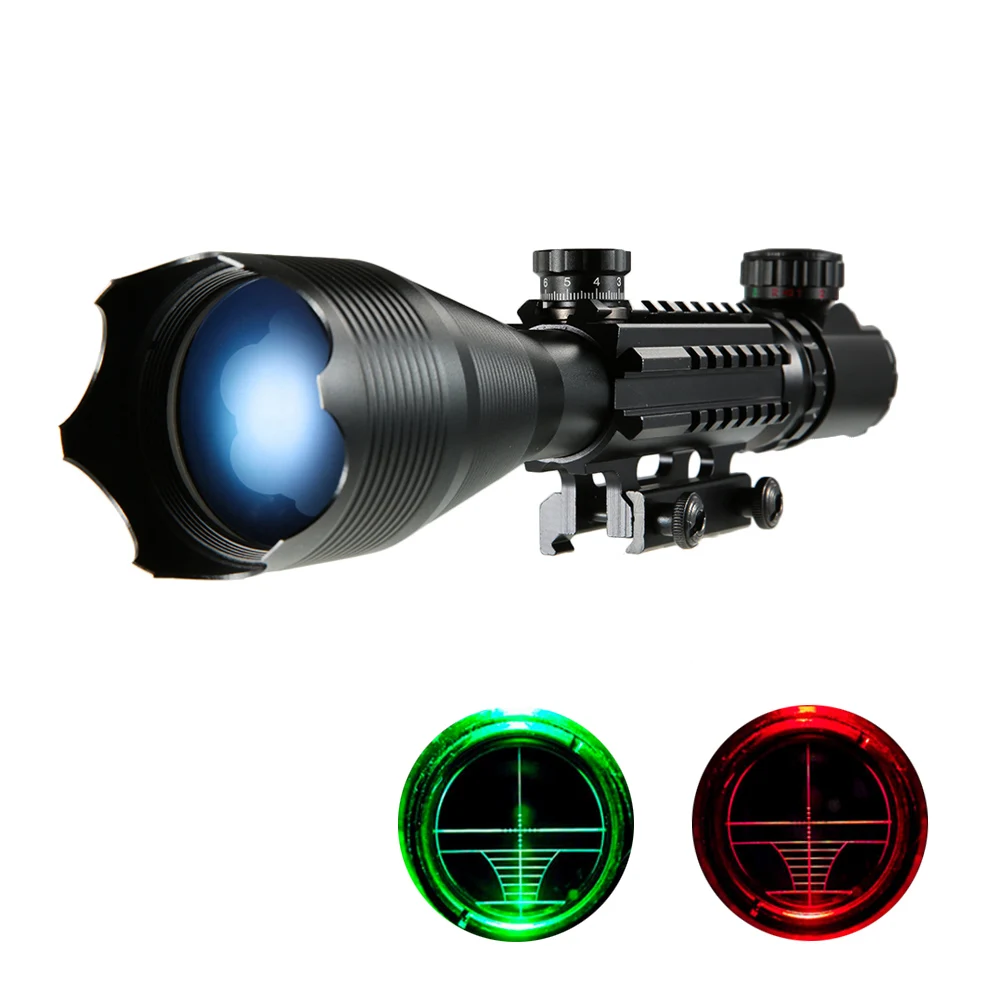 

4-16x50 Hunting Riflescope Red Green illuminated Reticle with 22mm Rail Mounts scope mount Hunting Equipment Rile Scopes