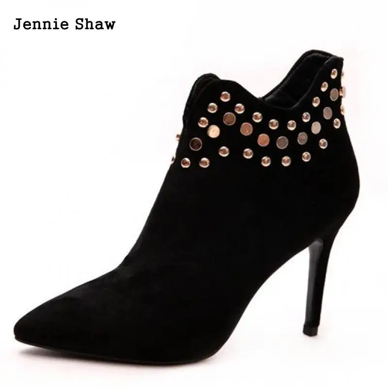 

Side Zipper Rivet Martin Boots Autumn Shoes Ankle Boots For Women Sys-1335