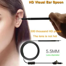 Borescope 3in Инспекционная камера ПК водонепроницаемый 30fps 6LED увеличить ухо Micro USB/Typ-C/USB компьютер hd-эндоскоп мобильный телефон