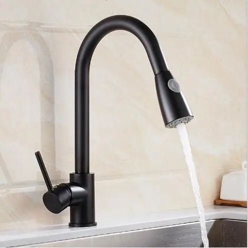  Newly Arrived Pull Out Kitchen Faucet Gold/Chrome/nickel/black Sink Mixer Tap 360 degree rotation k - 32852460652