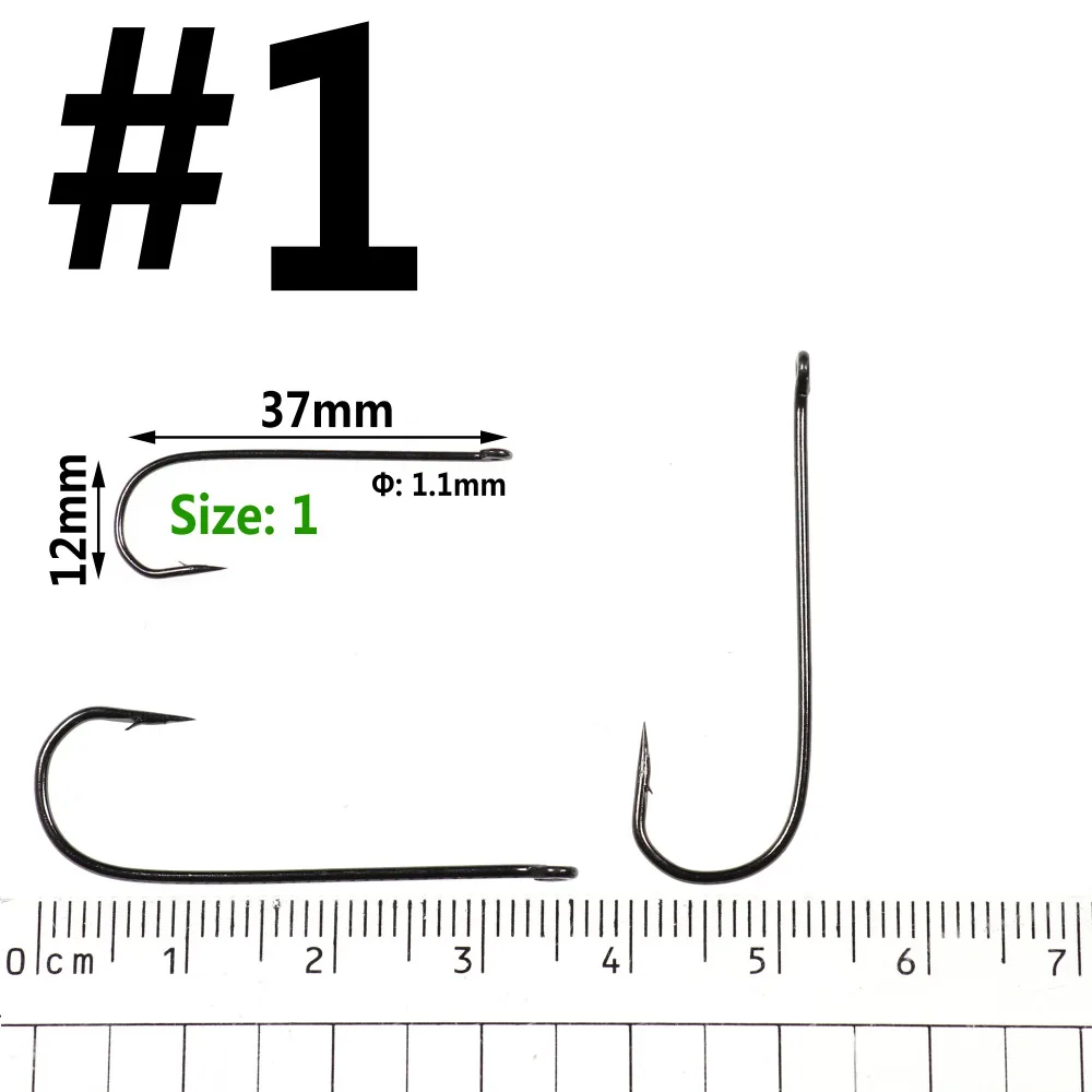 Bimoo 50 шт. Абердин длинный хвостовик рыболовный крючок для соленой воды пресноводные рыболовные крючки Сабики Риг Стример Летать Крючок Размер 10 4 2 2/0 3/0