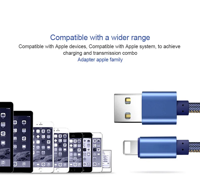 NOHON Cowboy Braided USB Charger Gold-plated Plug Fast Charge Adapter Data Cable Micro USB Cable For Iphone 5 6 7 8 Plus X 10 1m (9)