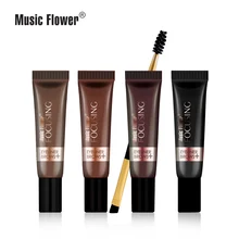 2 шт./компл. Music Flower, фирменная губная помада, макияж, набор двойной Фокусировочный гель для бровей+ подводка, устойчивые к воде, Водонепроницаемый, быстро сохнет, макияж для глаз кисти для макияжа