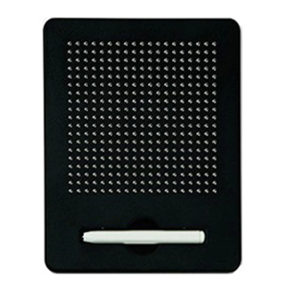Магнитный Мяч эскиз Pad планшет доска для рисования магнитный стилус Спирограф игрушка - Цвет: black