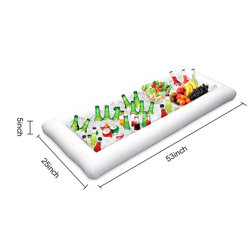 Лето Надувной пивной стол бассейн Поплавок воды вечерние матрас ведро льда/Салат Бар Лоток еда напиток обеденный стол