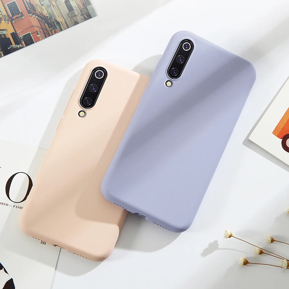 Оригинальные чехлы для телефонов Xiaomi Mi 9 из жидкого силикона чехол SE защитный Mi9