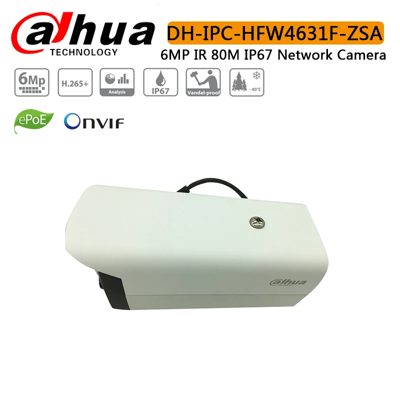 DH IPC HFW4631F ZSA ZAS 6MP IP Камера 5X Zoom Bullet 60 м ИК Micro SD Card Slot аудио IP67 IK10 с логотипом|Камеры