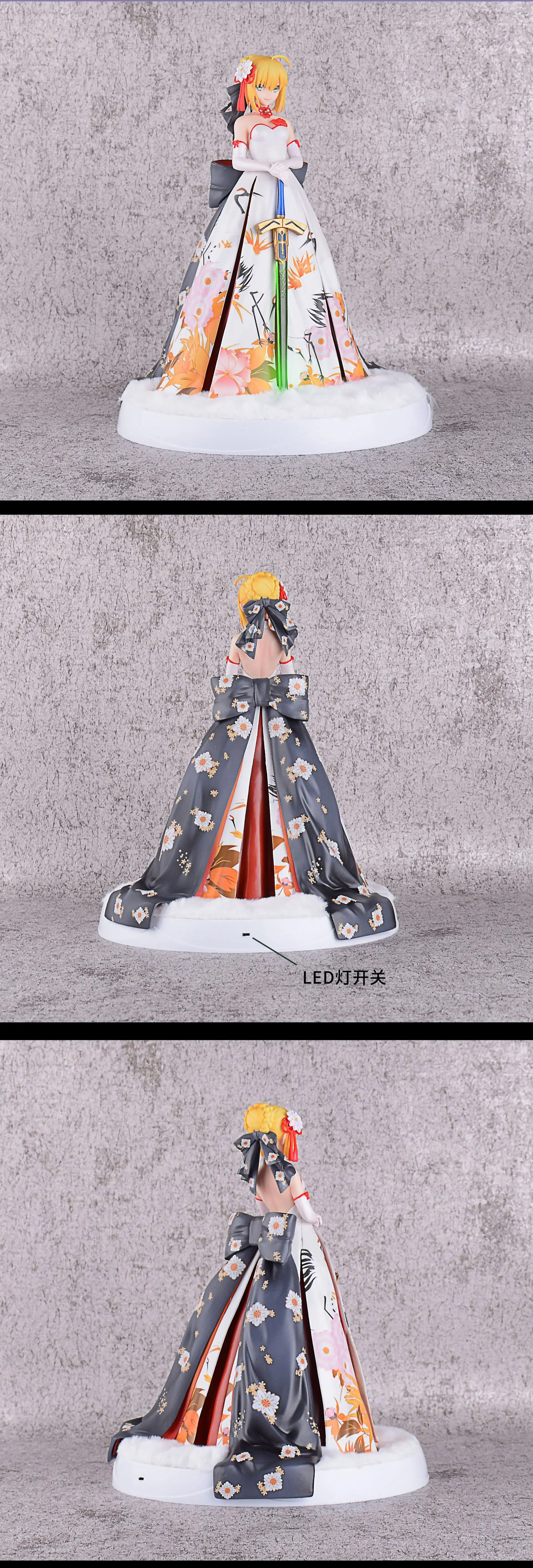 ALTER FATE SABER Zephyr dress Altria Pendragon Fate stay night action figure Fate zero(13)