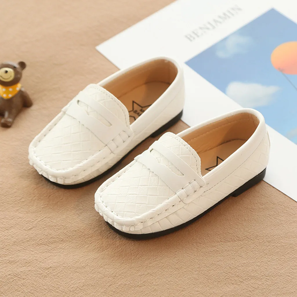 Children Boys Girls Bohemian Casual Lofer Flat Kids Slip On Shoes Sandalia Infantil Leather Shoes Toddler Flats Kids Shoes