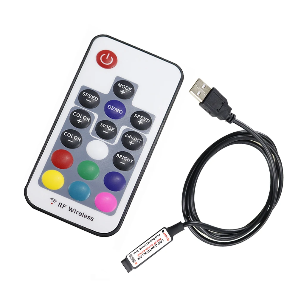 USB RGB контроллер для светодиодных лент 5 в пост. Тока 12 а|rgb led controller|usb rgb controllerled