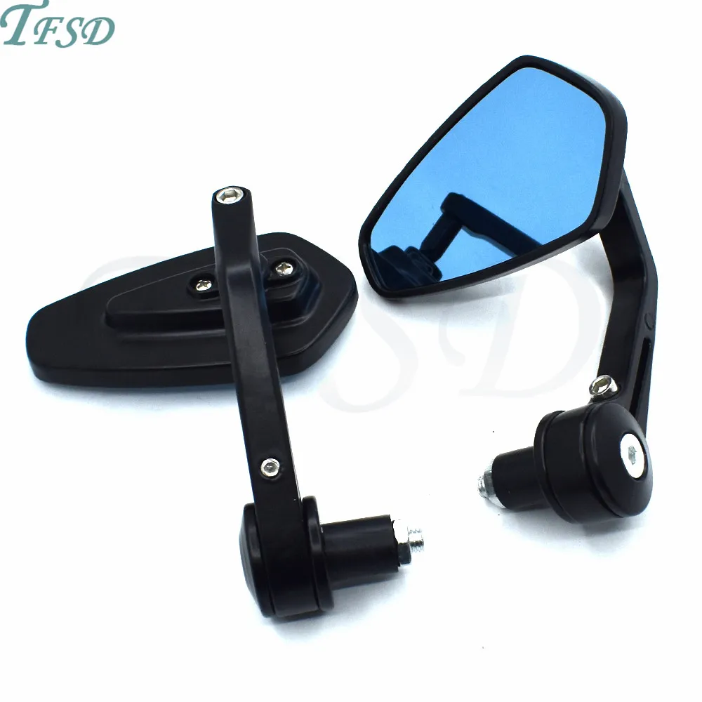 cheap Motorcycle Bike Cruiser Chopper ATV Aluminum 7 8 #039; #039; 22mm Bar End motorbike moto Motocross Side Rear View Mirror For Suzuki GSX650
