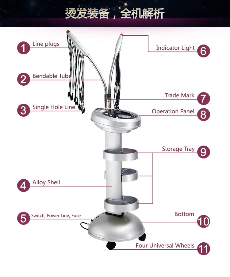 Classical 3D digital perm machine, hair curling, hair curler, salon