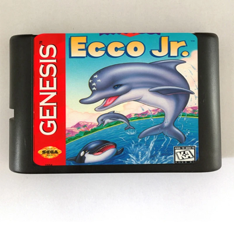 Ecco Jr. Игровой картридж новейшая 16 битная игровая карта для sega Mega Drive/Genesis system