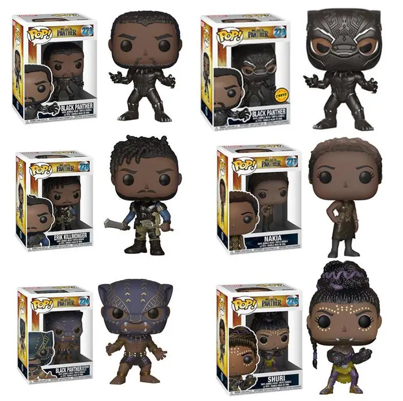 Funko POP Аниме Черная пантера ERIK SHURIi NAKIA Коллекция Модель Детские игрушки фильм X men