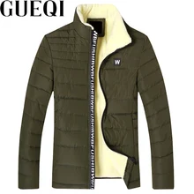 GUEQI ADD Fleece Men Warm Parkas Plus Size M-3XL Stand Collar Soft Clothing 2017 Man Winter Black Casual Coats