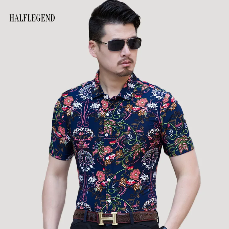 Youth Fashion Shirts Short Sleeve Spring Casual Style High Quality Print Male Clothes 2017 New Arrival Design Shirt | Мужская одежда