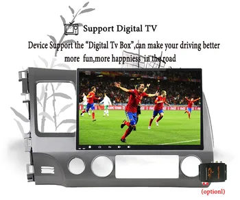 

4GB android 9.0 car dvd gps player for honda civic 2006-2011 with radio gps navigation Tape Recorder support steering wheel Map
