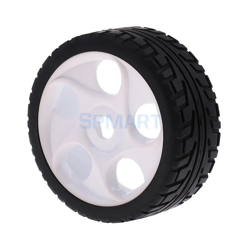 1/8 Flat Running RC Car Model 17MM Wheel Rim Hex Tires for Rock Crawler PartS