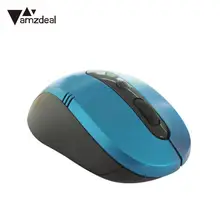 Amzdeal Беспроводной Мышь 1200 Точек на дюйм 6 ключей USB приемник для рабочего ноутбука черный 10 м Беспроводной расстояние