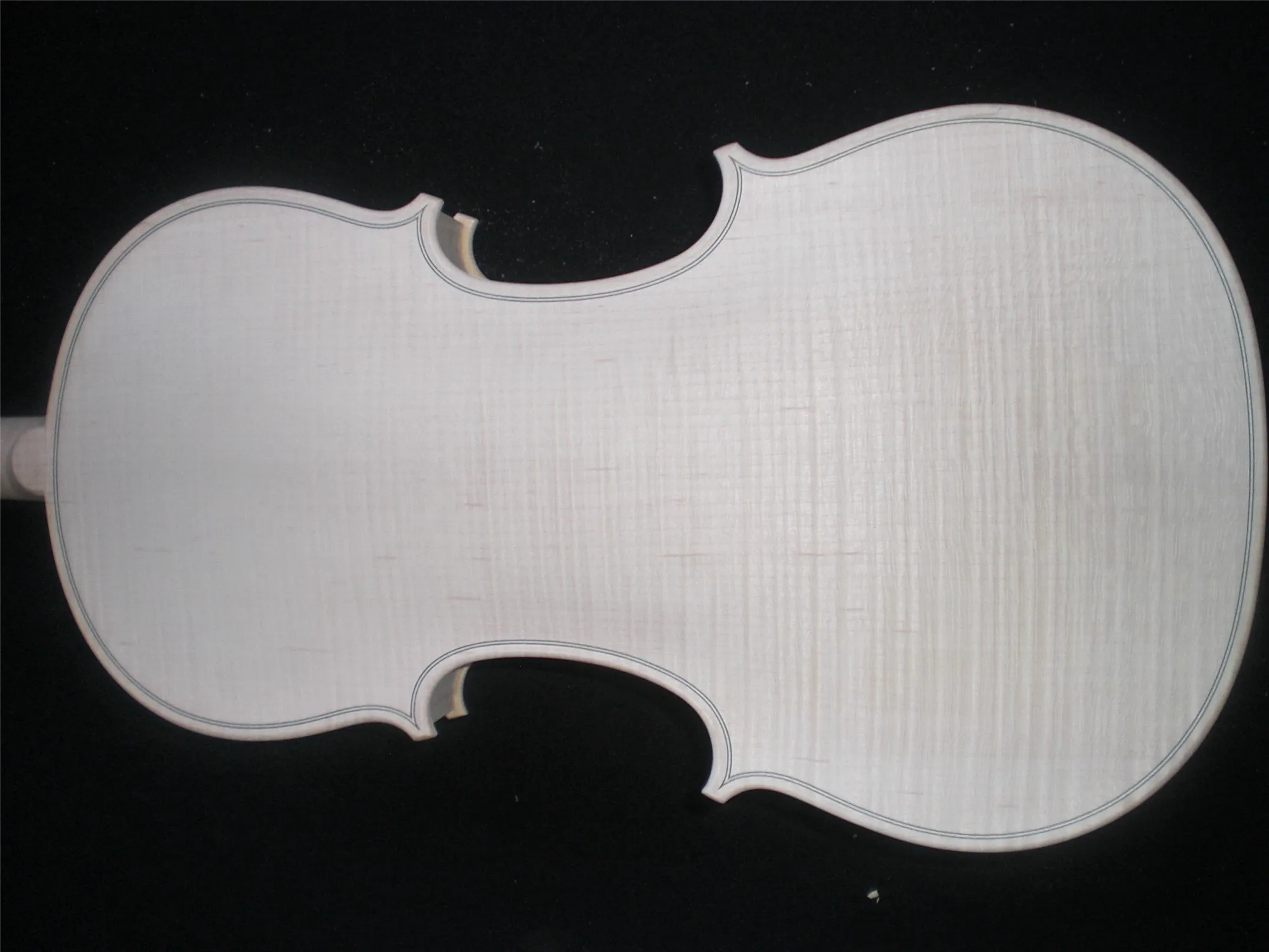 

White Violin 4/4 Unvarnished Fiddle with Whole Maple Back Good Sound WH0505# Ebony Fingerboard