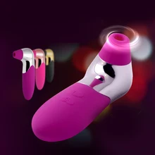 Sex Oral 12 Frequency Adult Nipple Sucker Clit Vibrator for Female Tongue G-spot Massager Clitoris Sucking Breast Pump Sex Toy