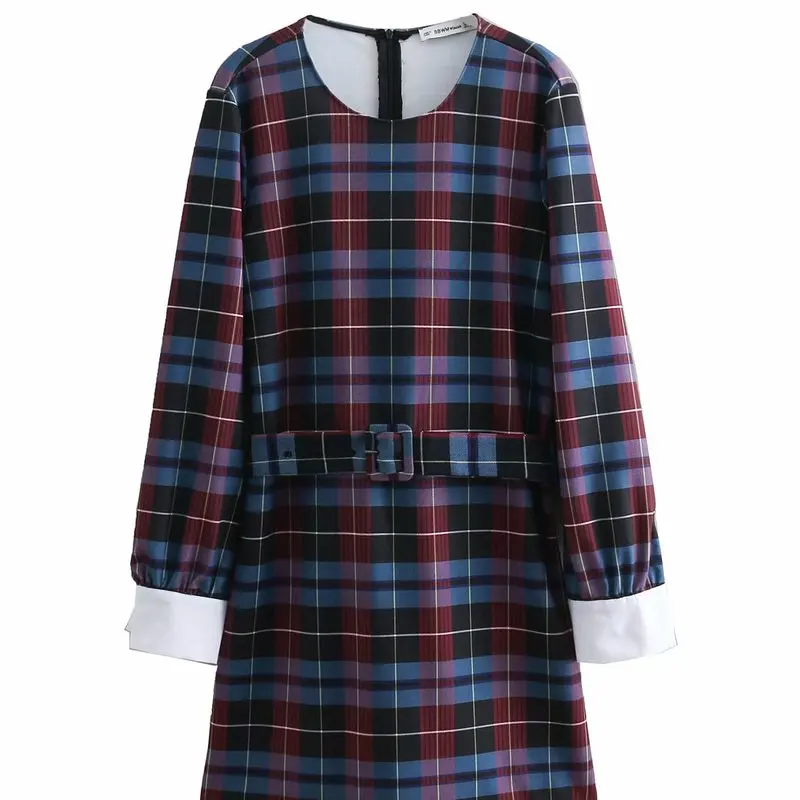 

Popular new European and American fashion belts BB50-9025 plaid dress0224