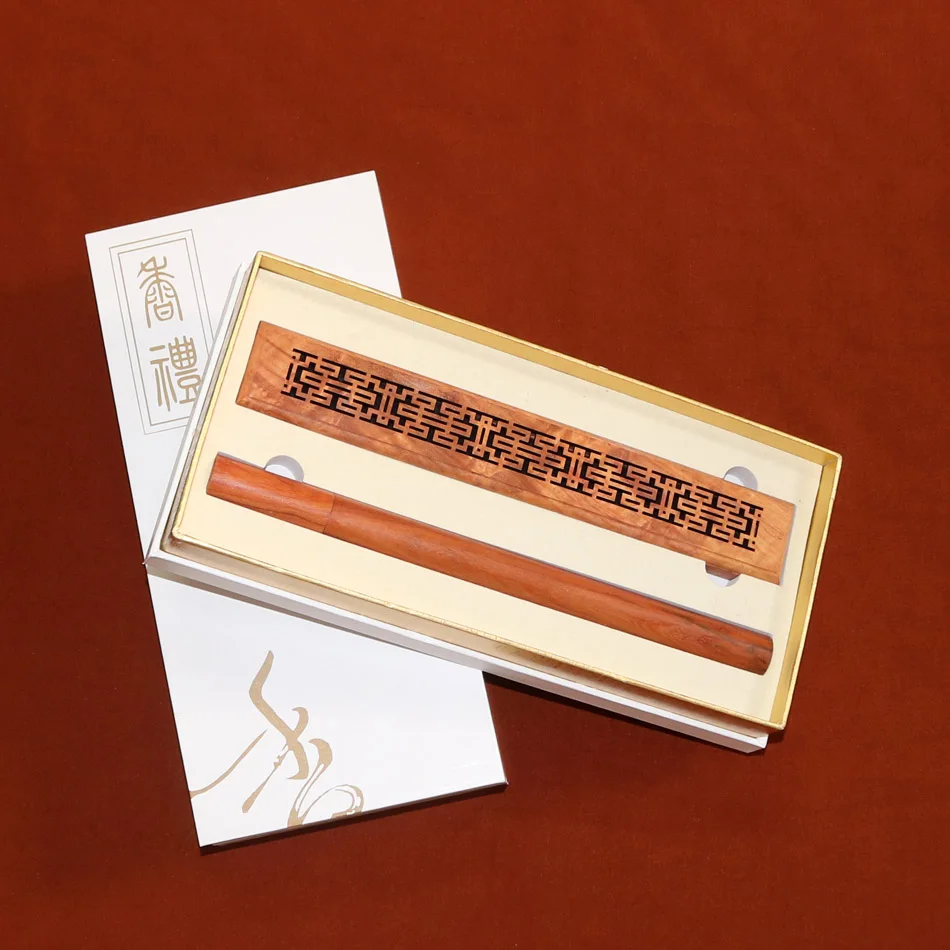 Quality incense stick Rosewood burner set with fireproof mat joss stick