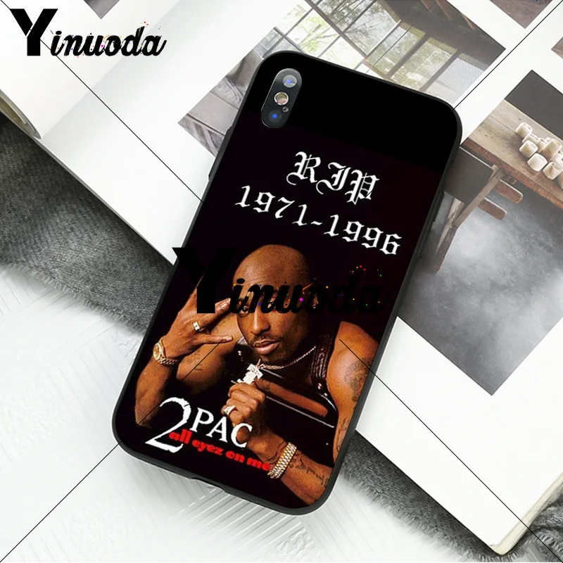 Yinuoda 2Pac توباك Amaru شاكور كوكه شل جراب هاتف ل أبل فون 8 7 6 6 S زائد X XS ماكس 5 5 S SE XR الهواتف المحمولة