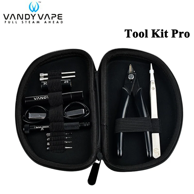 

Original Vandy Vape Tool Kit Pro Ceramic tweezer screwdriver M3 M4 Screw Coil Kit Diagonal pliers For DIY coil Deck RTA RBA RDTA