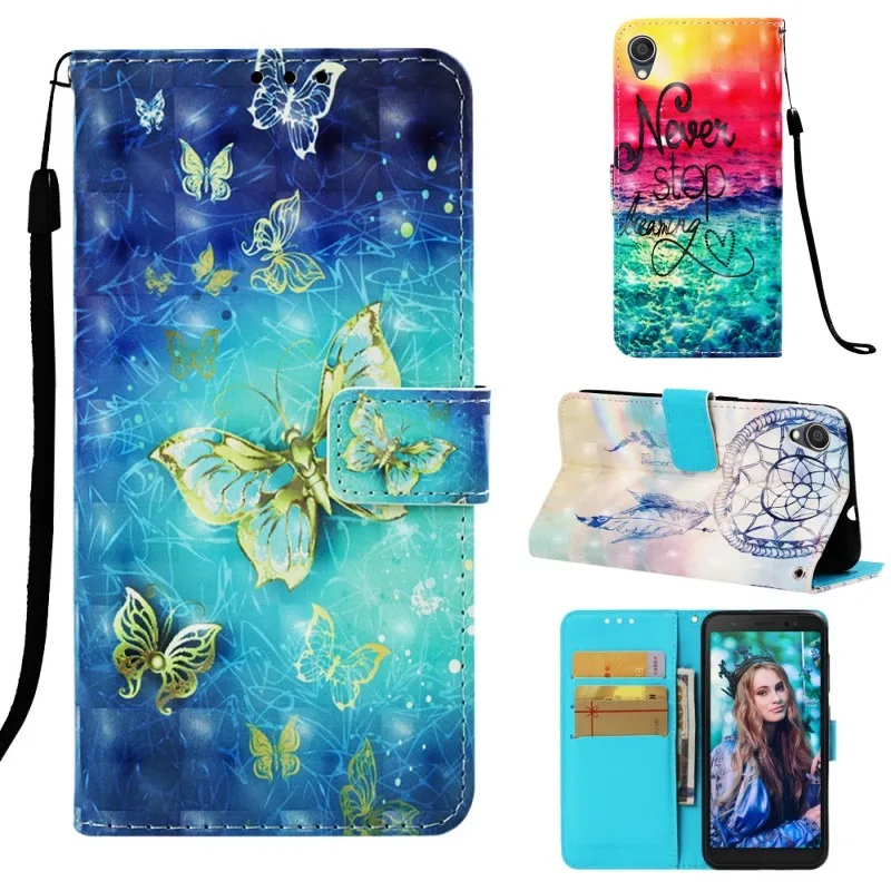 

Case For Asus ZenFone Live L1 ZA550KL Case Flip Leather Wallet Cartoon Unicorn Stand Cover For Asus ZenFone Live L1 ZA550KL Case