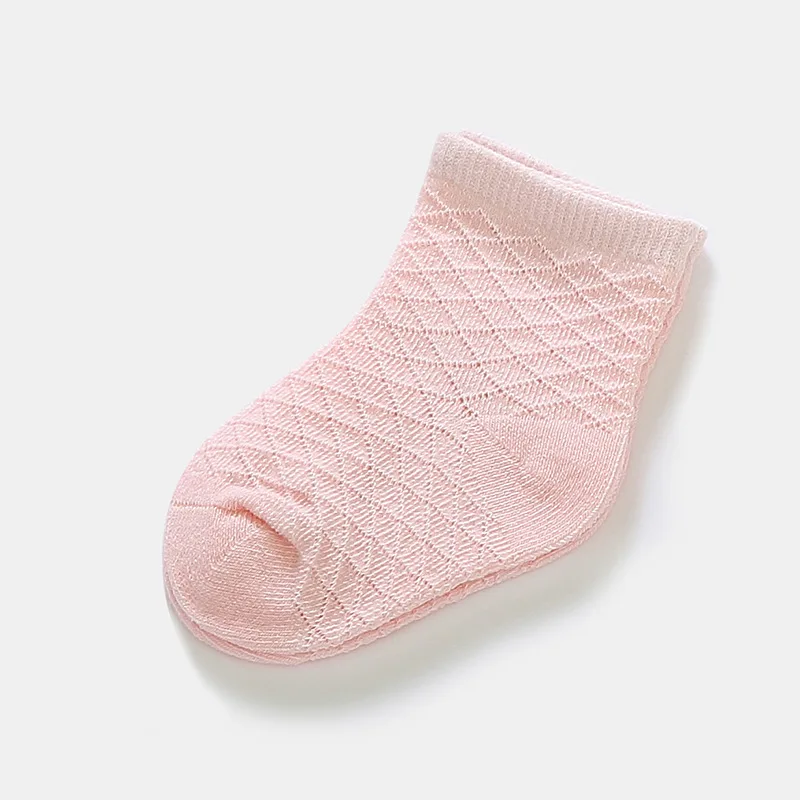 Diamond hollow out Baby Socks Newborn Boy Girl Summer Floor Socks Toddler Breathable Infant Cotton Blended Socks Elastic Comfortable (5)