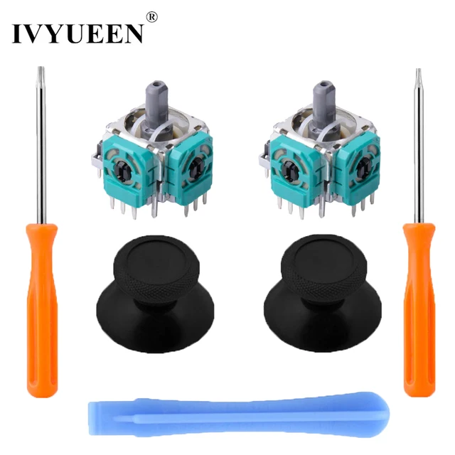 Best Offers IVYUEEN 2 Sets 3D Analog Stick Sensor Module Potentiometers & Joystick for XBox One Controller Thumbsticks with T8 T6 Tool