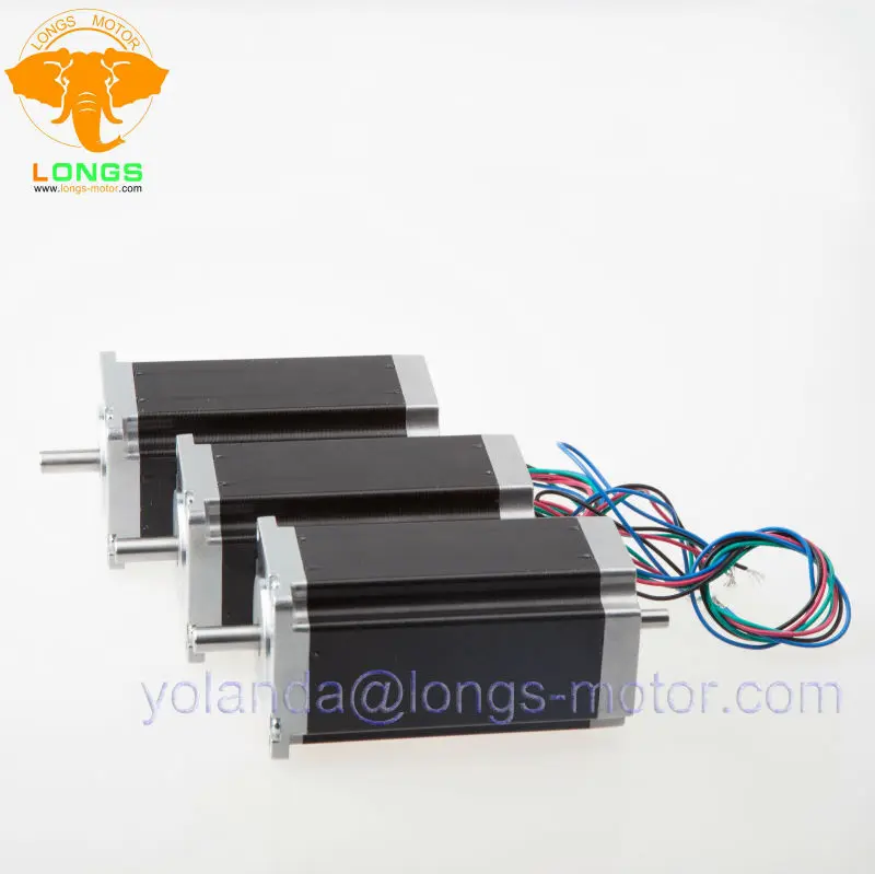 

3PCS Nema23 Stepper Motor 23HS9430B 57BYGH 425oz-in 115mm 3A Dual shaft CNC Router Mill Laser Engraving
