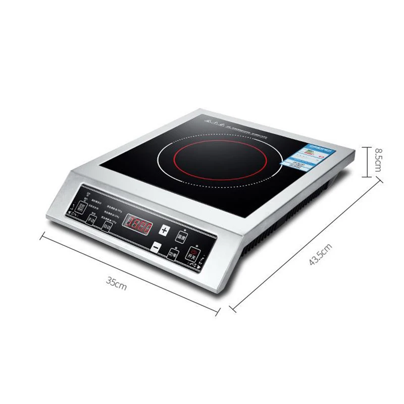 3500W Induction Cooker 1 Pcs Commercial/Household Large Power Induction Cooker Touch Control Electromagnetic Stove Cooktop