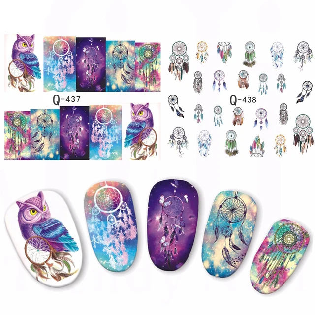 1 Sheet Dream Catcher Water Decal Sticker Nail Art Transfer Stickers 1 Sheet Dream Catcher Water Decal Sticker Nail Art Transfer Stickers Manicure Nail Design 2017 Cattie - 1 Sheet Dream Catcher Water Decal Sticker Nail Art Transfer Stickers