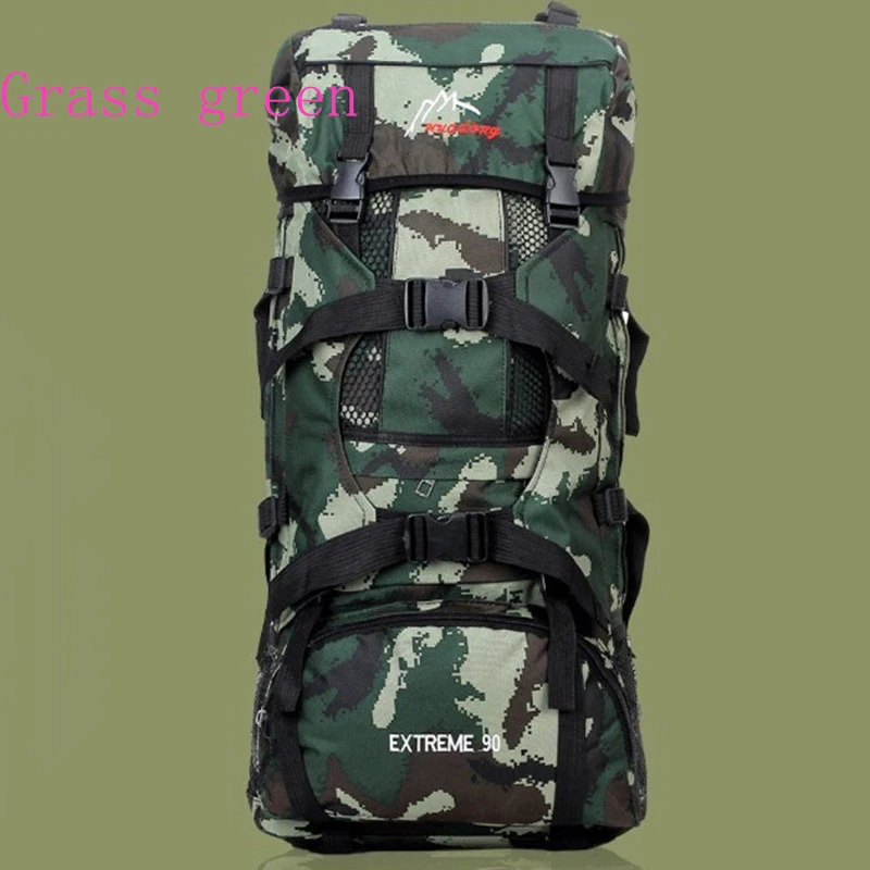 New outdoor mountaineering bag 90L large capacity double Camo Backpack