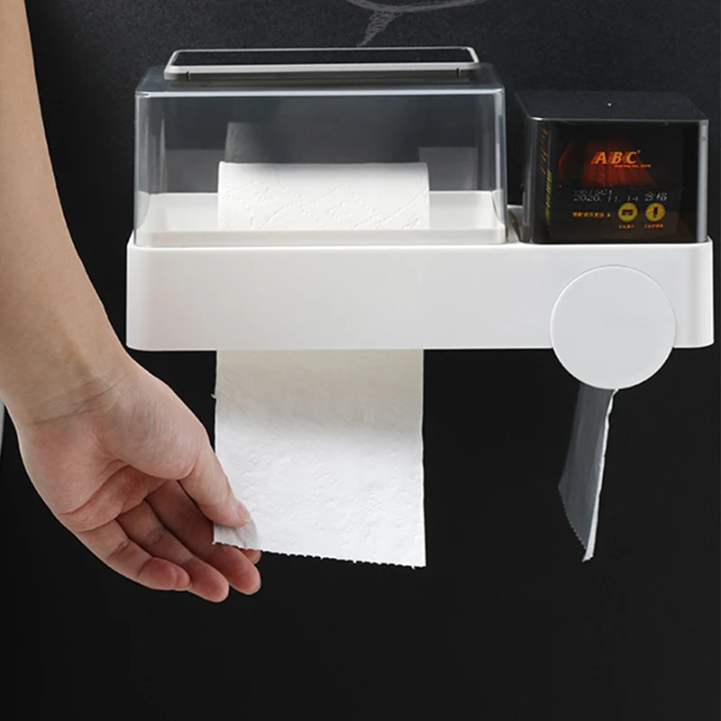 Держатель для туалетной бумаги, водонепроницаемый органайзер для хранения на полке для ванной комнаты TN88