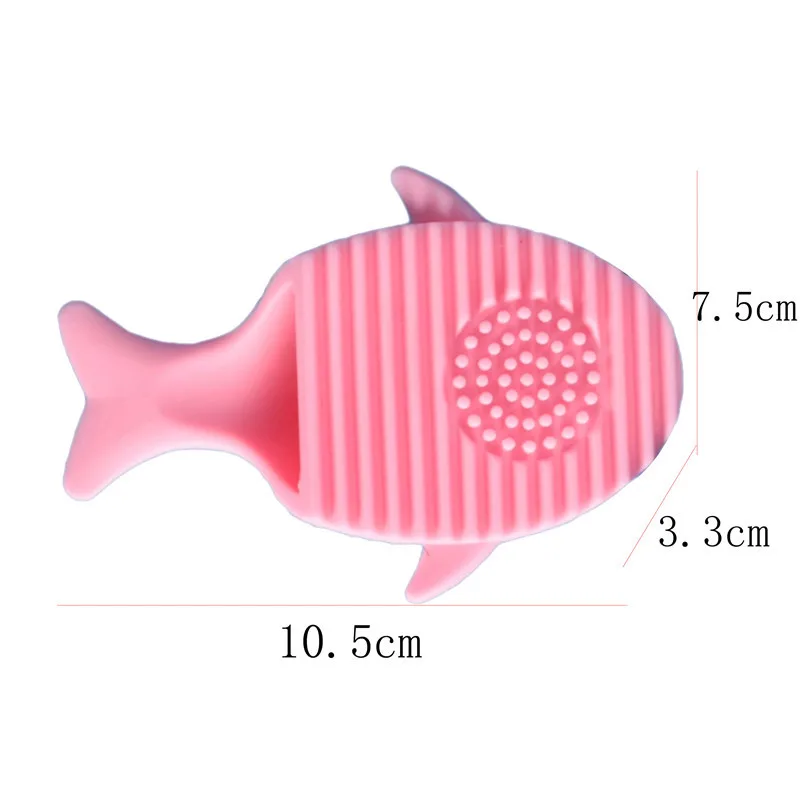 1Pcs Silicone Glove Scrubber Board Heart Mermaid Makeup Brush Holder Cosmetics Wash Cleaning Mat Make Up Cleaning Washing Pad