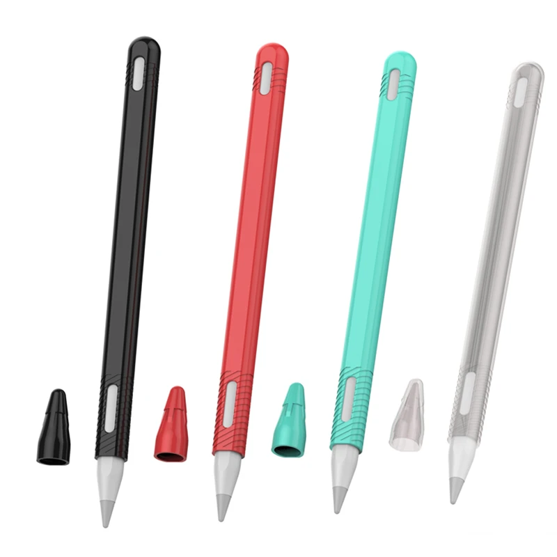 New Soft Silicone Case Wrap Sleeve For Apple Pencil 2 Compatible Ipad Tablet Touch Pen Stylus Protective Sleeve Cover Stilus Tablet Touch Pens Aliexpress
