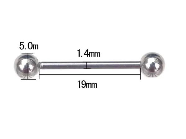 Body Piercing Jewelry Silver Color Stainless Steel Piercing Bar Ring 5pcs/lot