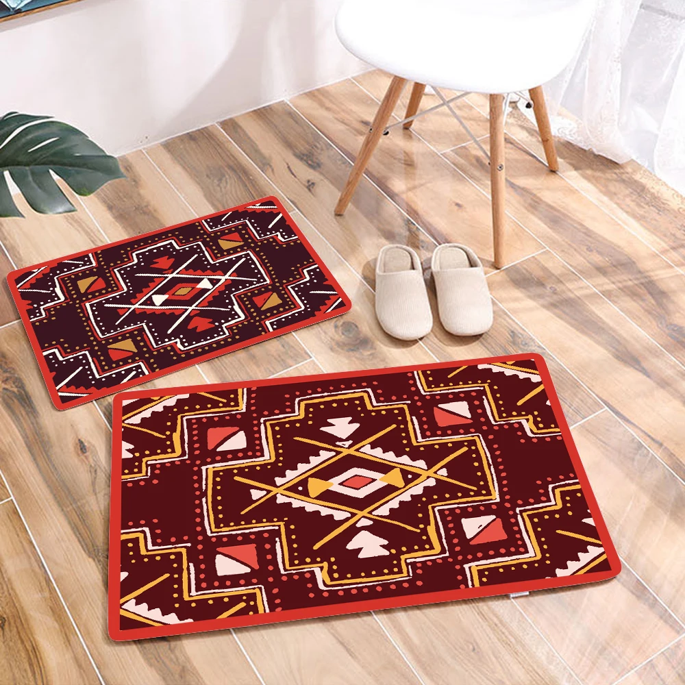 

African Pattern Print Waterproof Home Mat Door Mat carpet Outdoor Entrance Pad Soft Carpet Doormat Indoor Bathroom Floor Mats